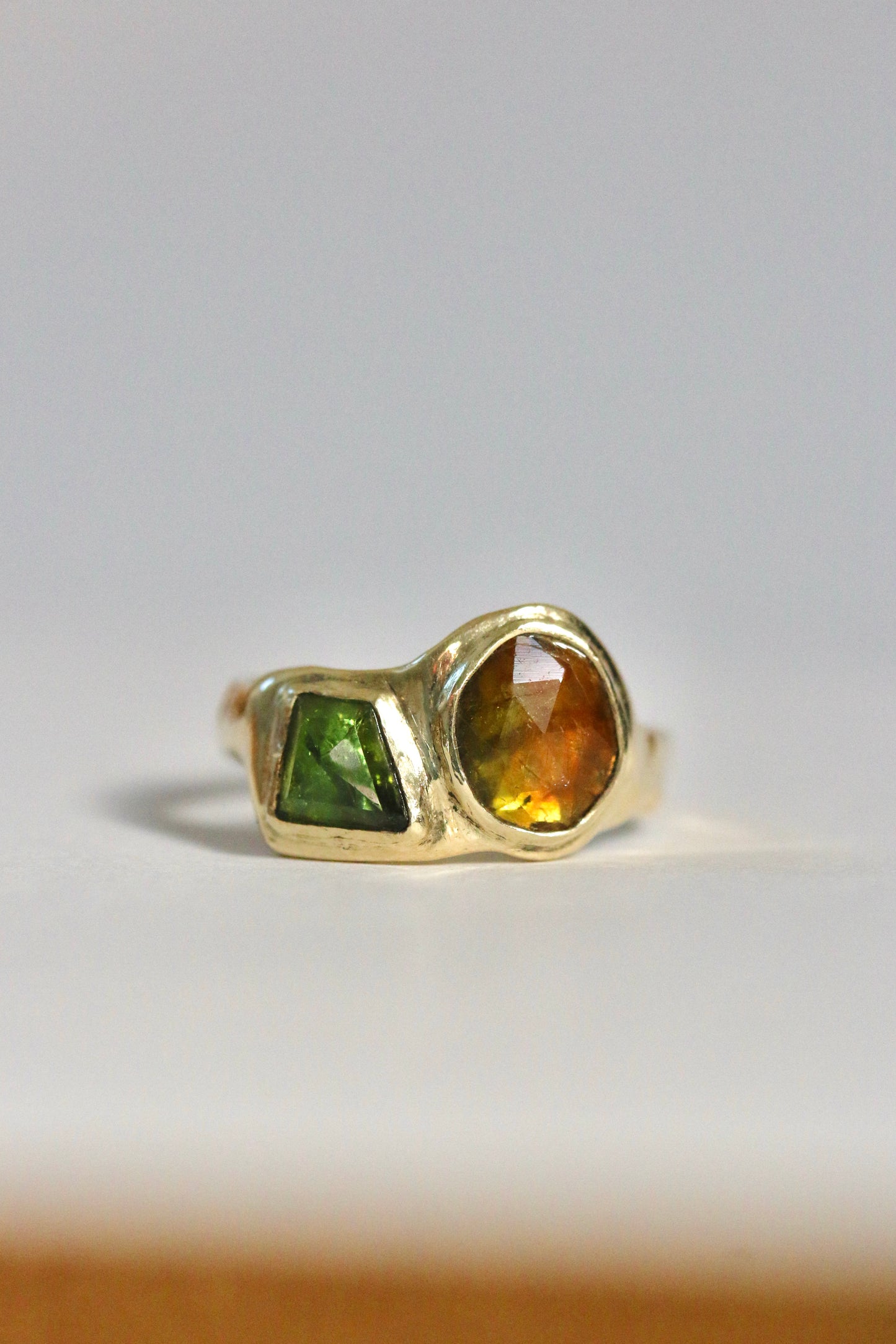 Green tourmaline ring