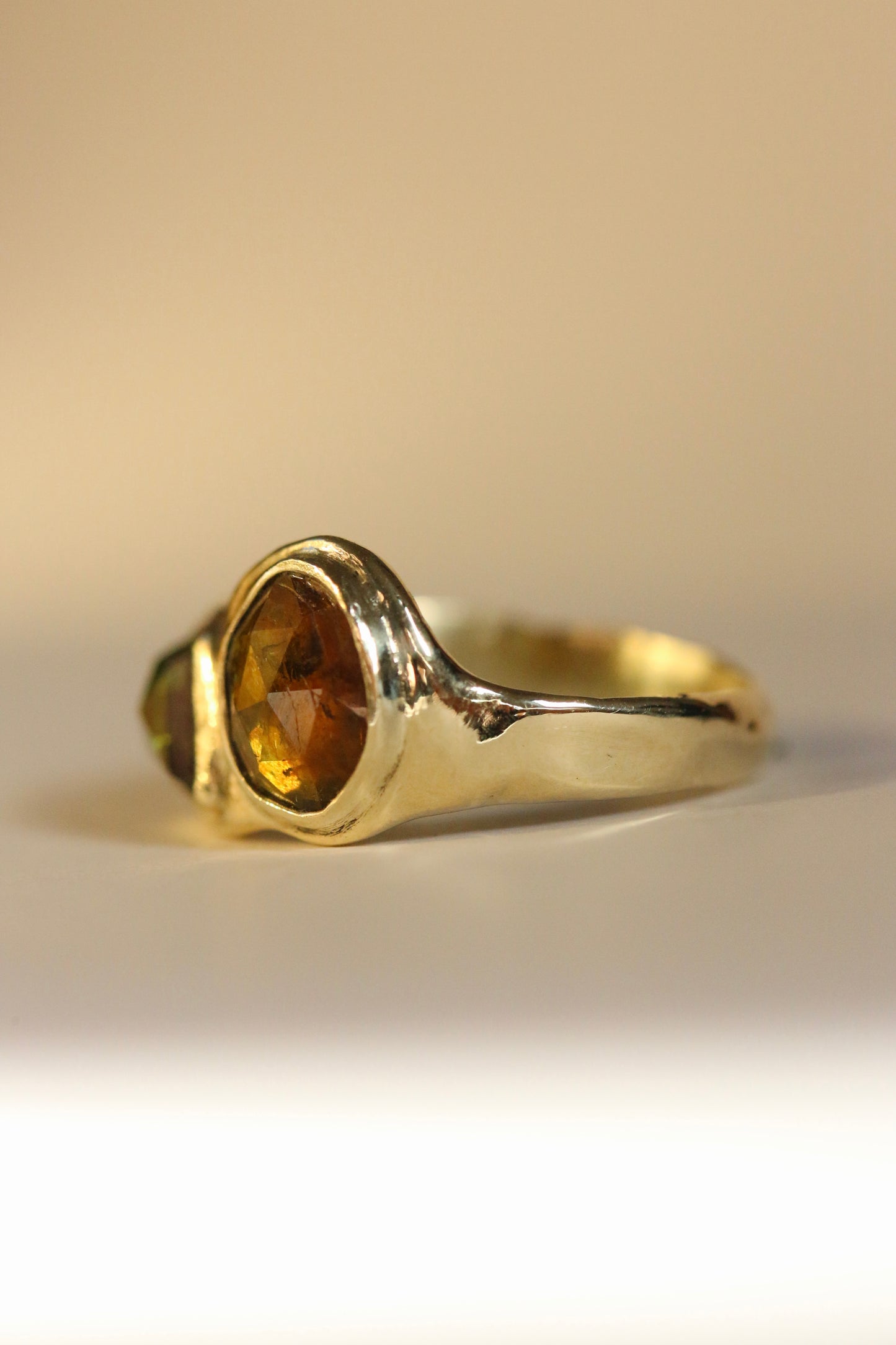 Green tourmaline ring