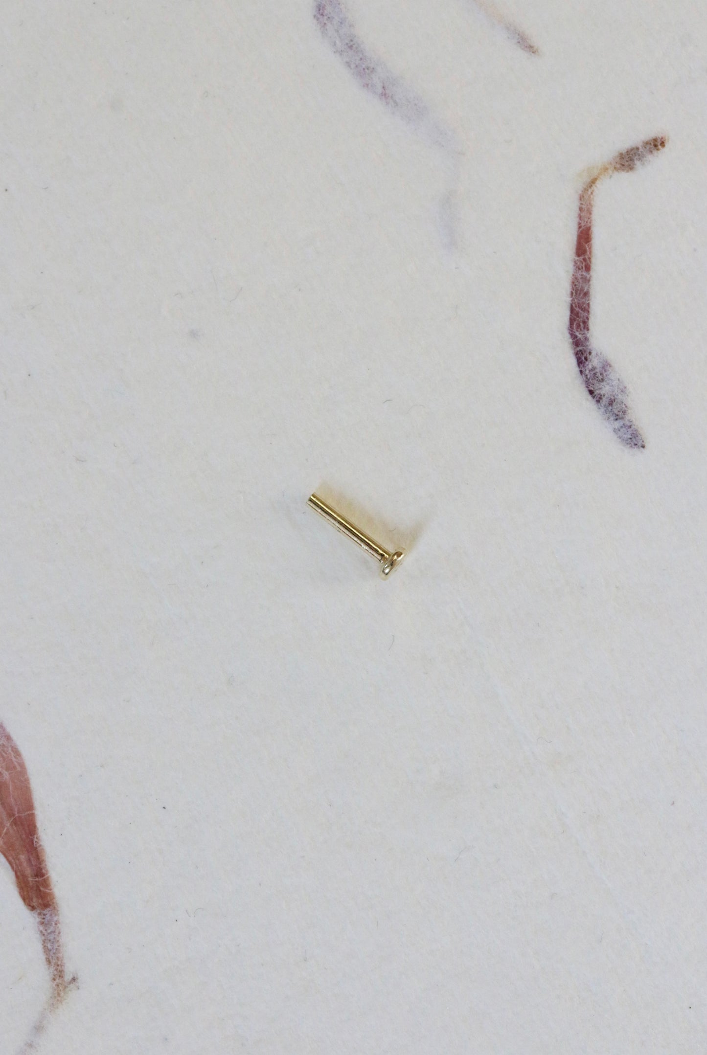14K GG 1.2mm threaded flatback labret