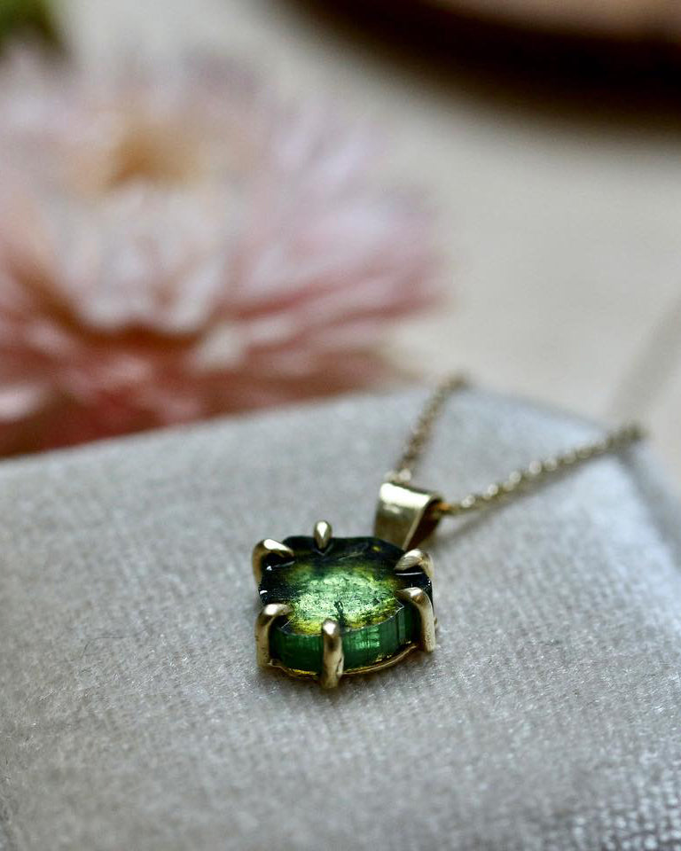 Green tourmaline pendant