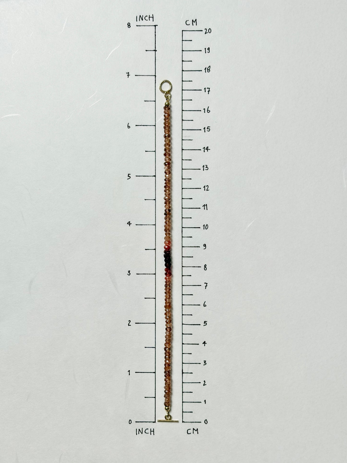 Gefacetteerde granaat & spinel armband