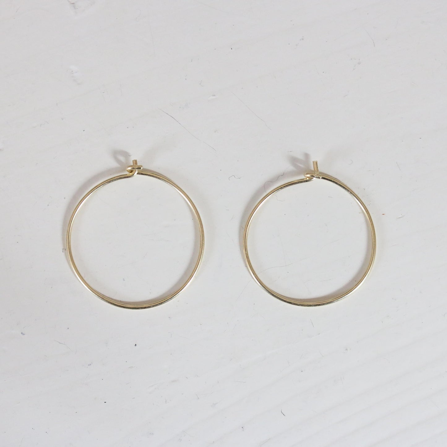 Oorringen 14k geel goud 20mm