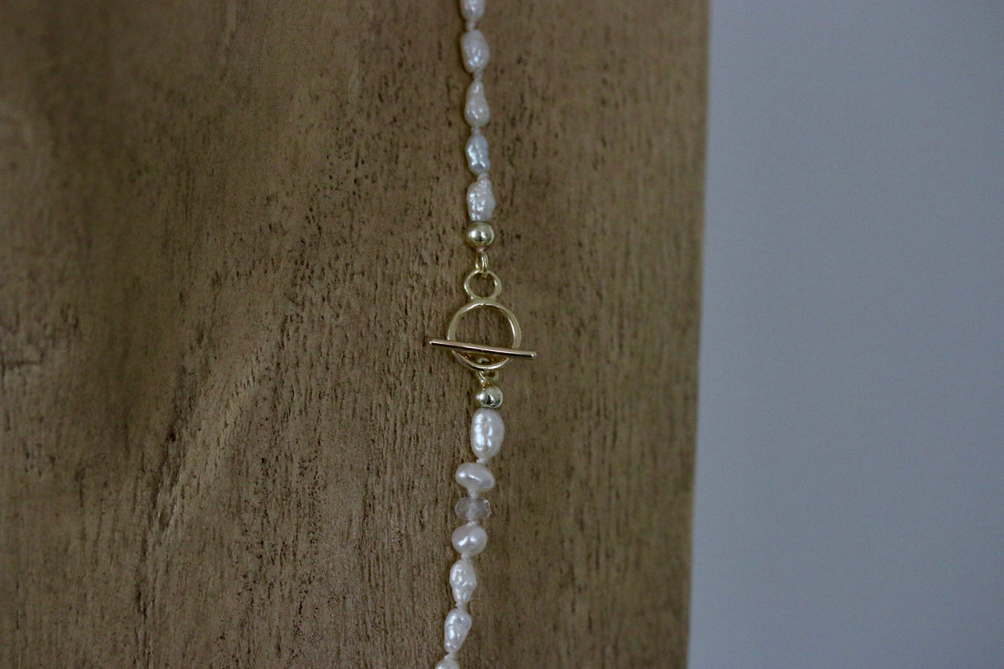 Barok parel ketting met handgemaakte kapittel sluiting
