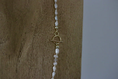 Barok parel ketting met handgemaakte kapittel sluiting