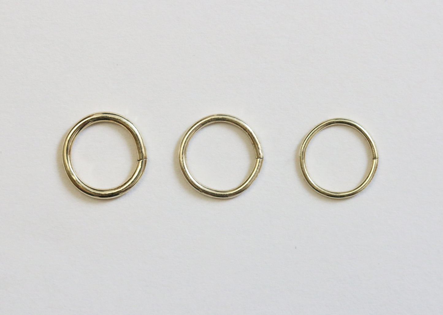 14K GG 1.2mm seamless piercing ring