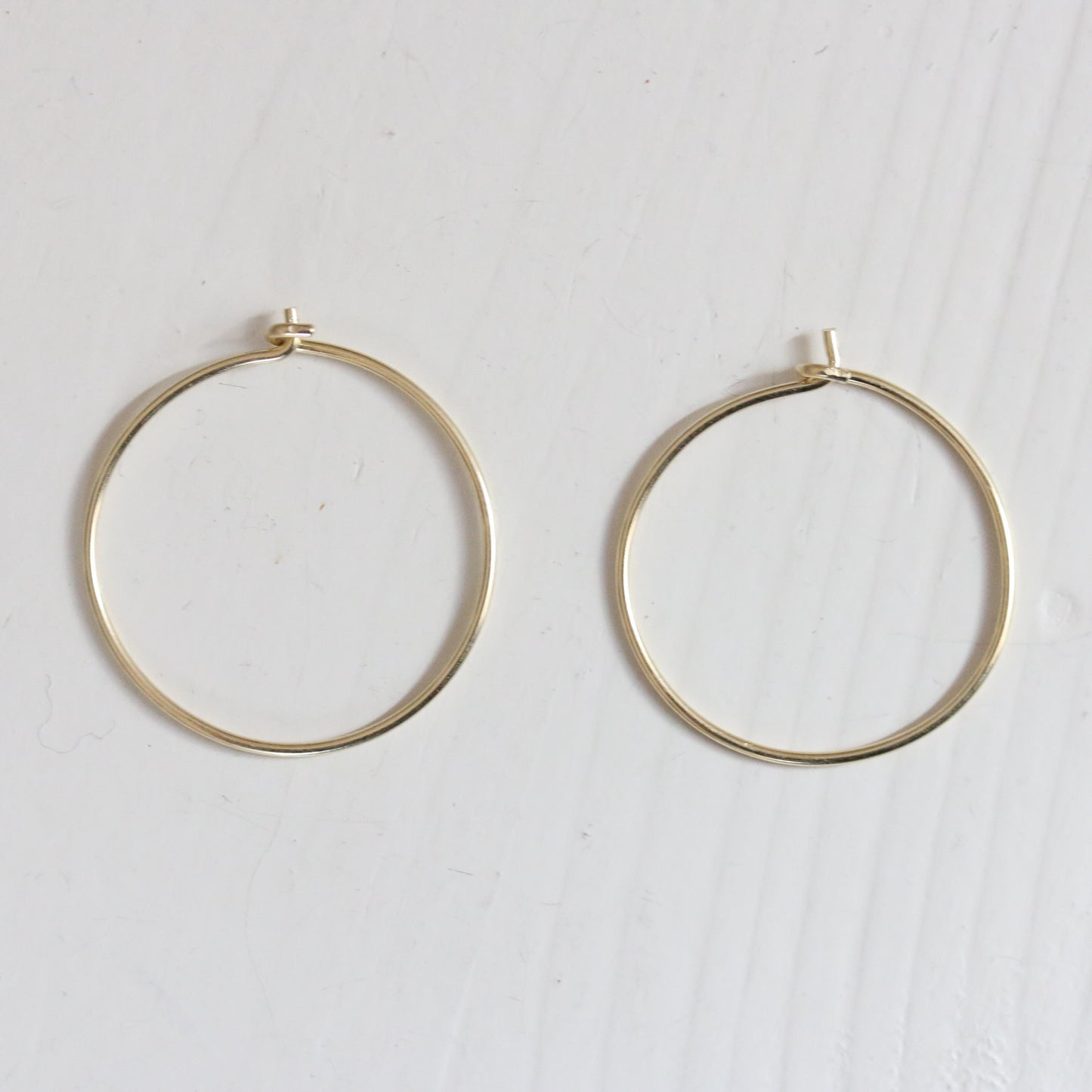 Oorringen 14k geel goud 20mm