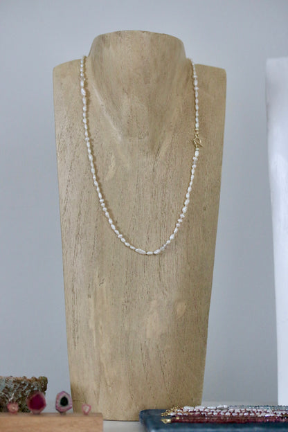 Barok parel ketting met handgemaakte kapittel sluiting