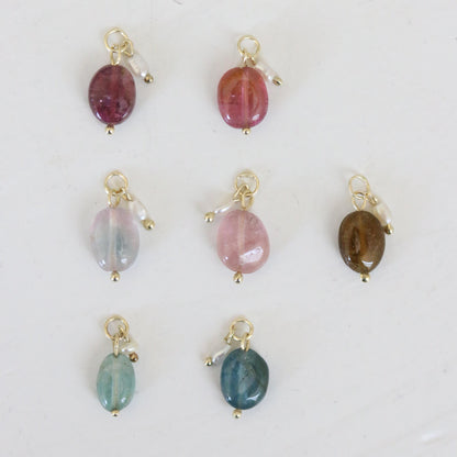 Toermalijn & parel charm