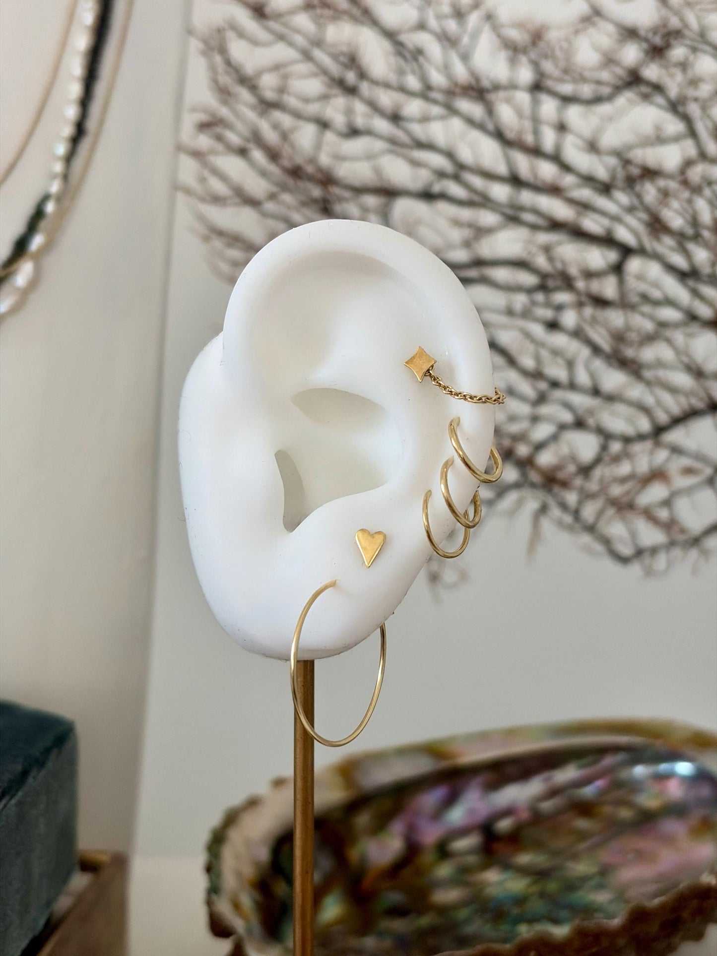 Oorringen 14k geel goud 20mm