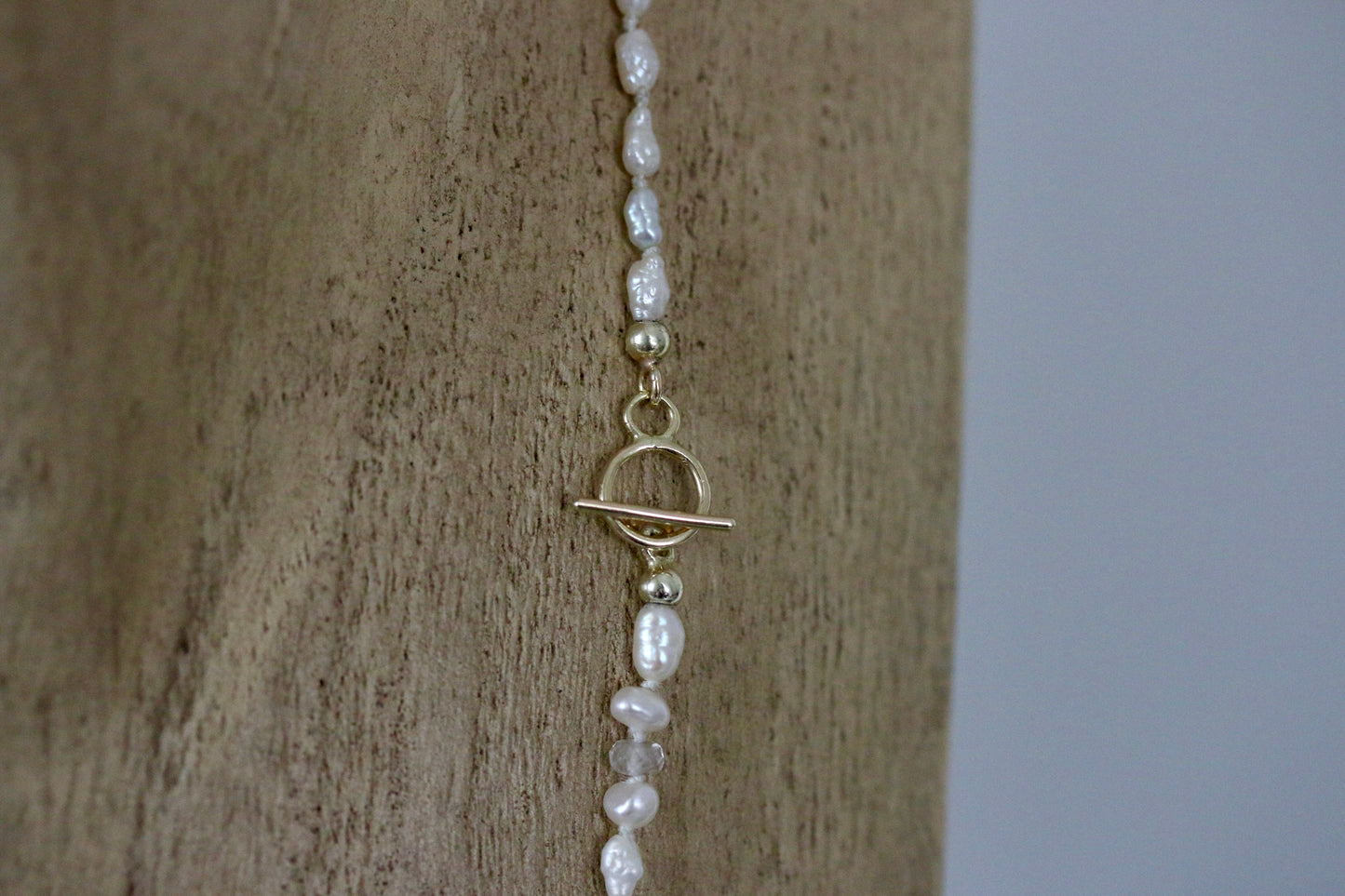 Barok parel ketting met handgemaakte kapittel sluiting