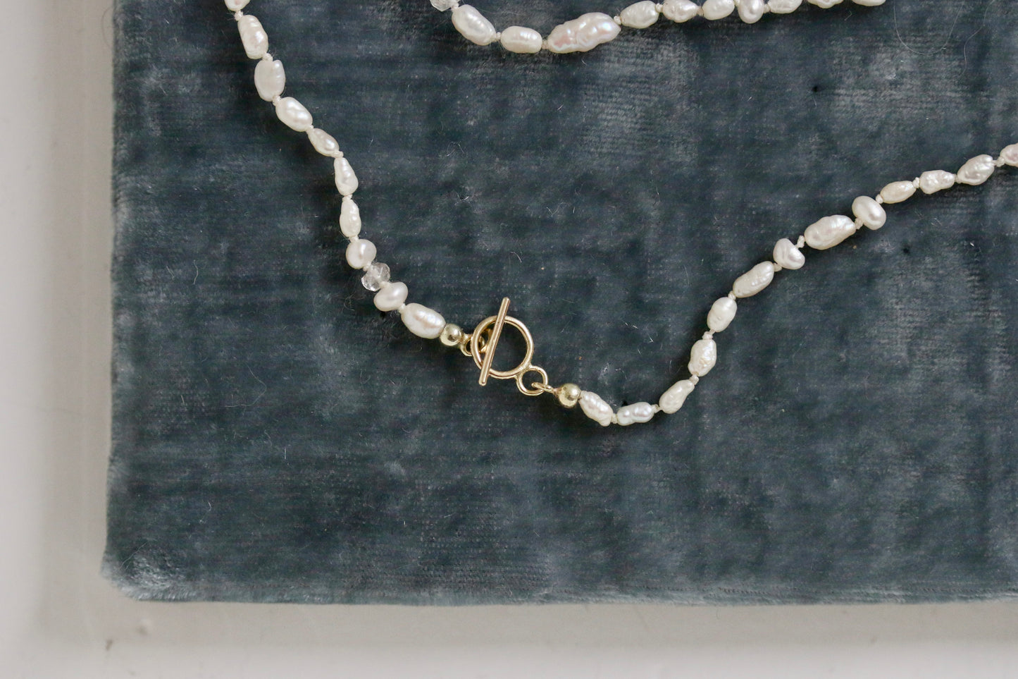 Barok parel ketting met handgemaakte kapittel sluiting
