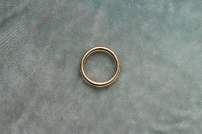 14K GG 1.2mm seamless piercing ring