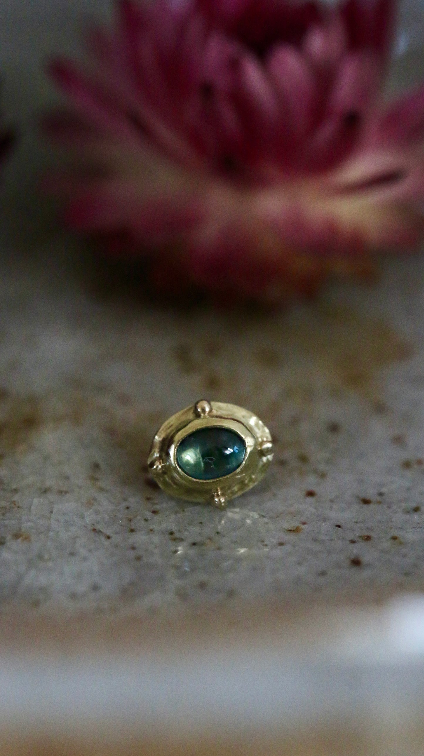 Saffier 14K GG geschroefde end