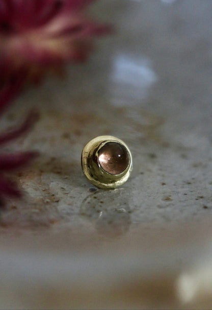 Toermalijn 14K GG geschroefde end