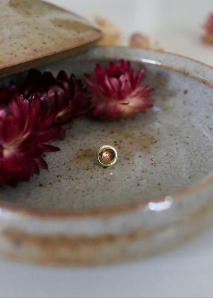 Toermalijn 14K GG geschroefde end