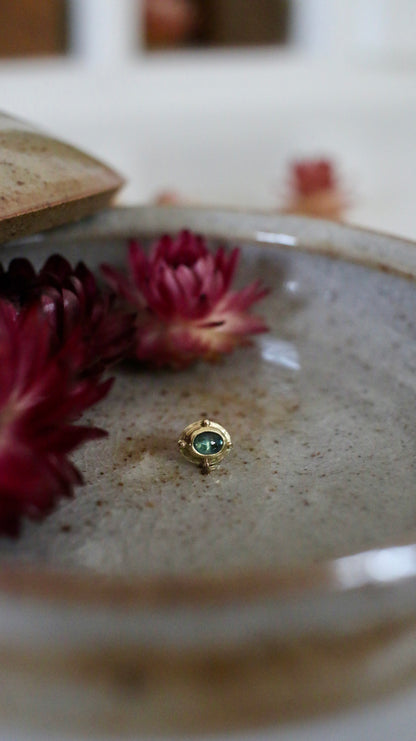 Saffier 14K GG geschroefde end