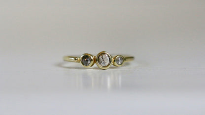 zout & peper diamanten ring