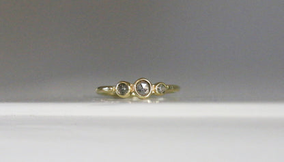 zout & peper diamanten ring