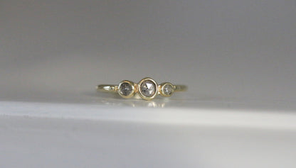 zout & peper diamanten ring