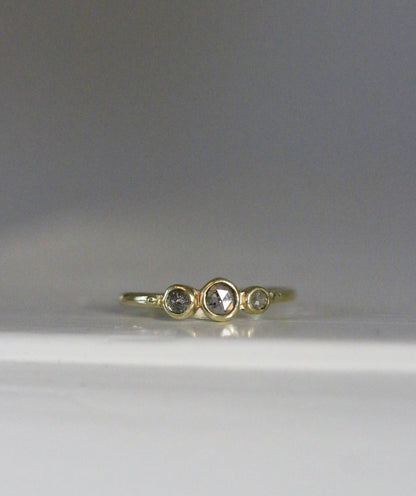zout & peper diamanten ring