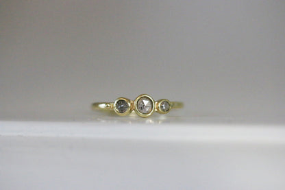 zout & peper diamanten ring
