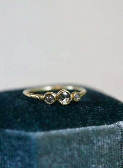zout & peper diamanten ring