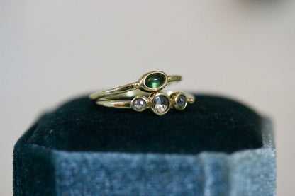 zout & peper diamanten ring