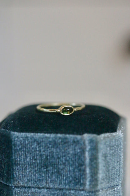 Groene saffier ring