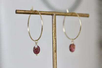 Toermalijn & parel charm