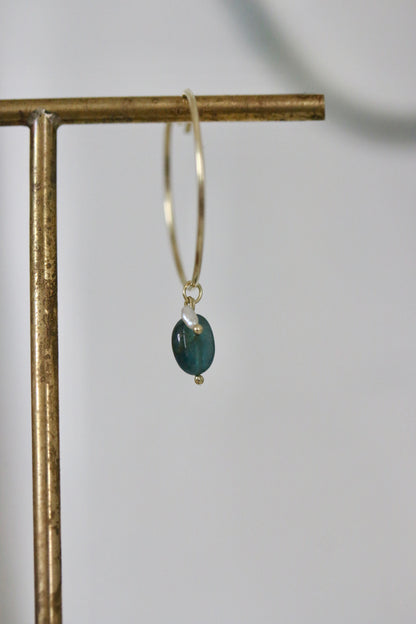 Toermalijn & parel charm