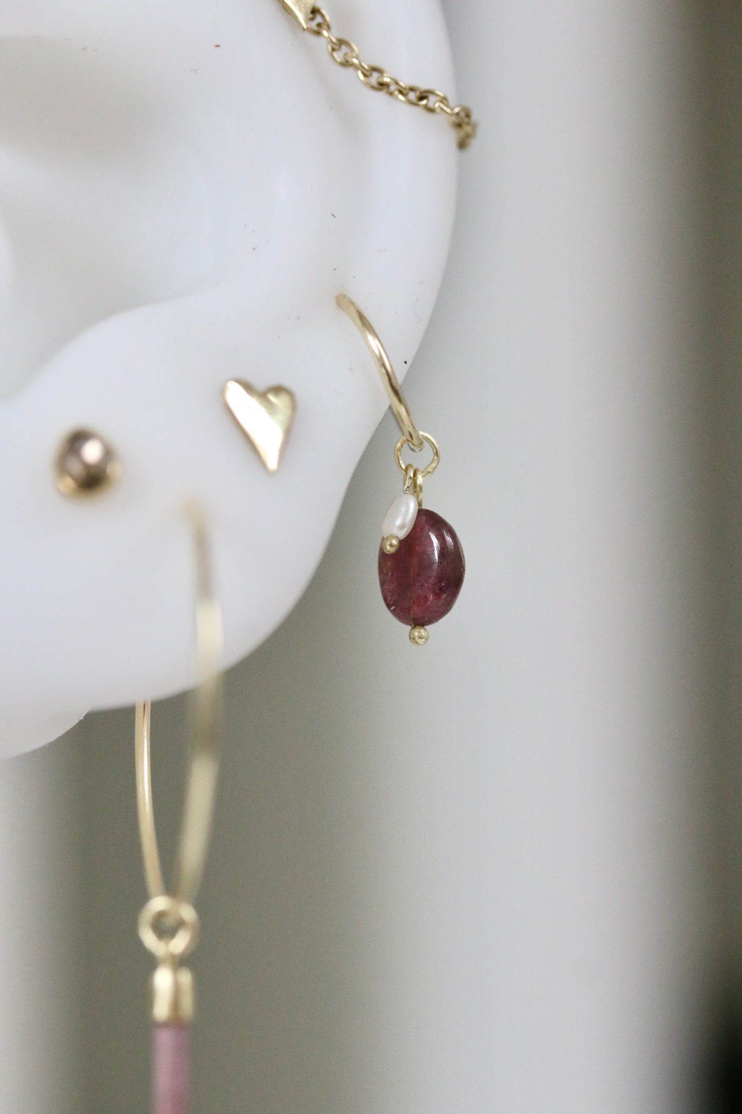 Toermalijn & parel charm