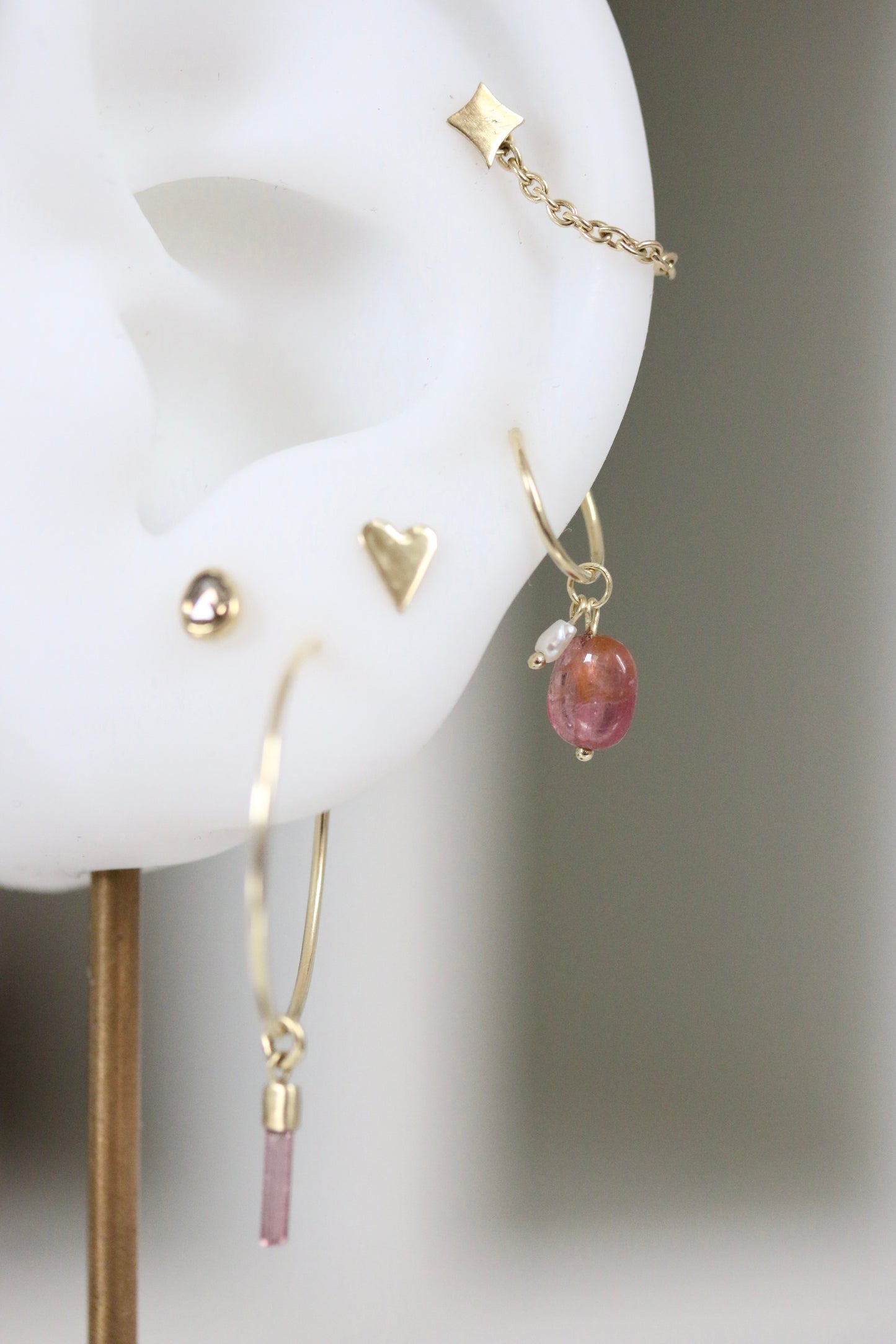 Toermalijn & parel charm