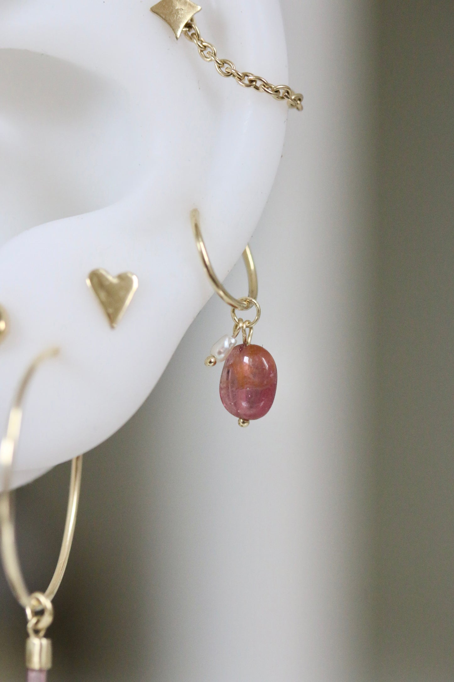 Toermalijn & parel charm