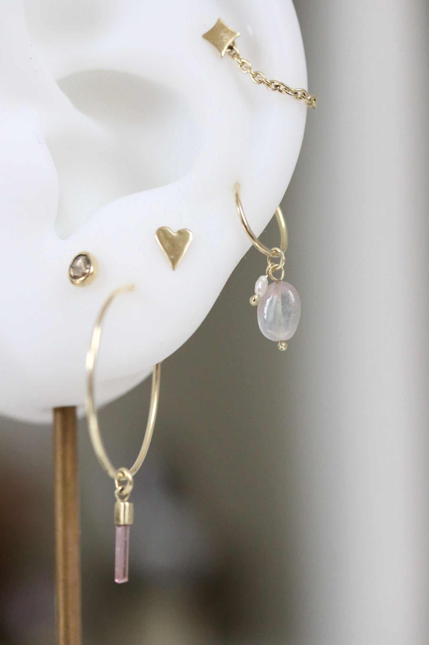 Toermalijn & parel charm
