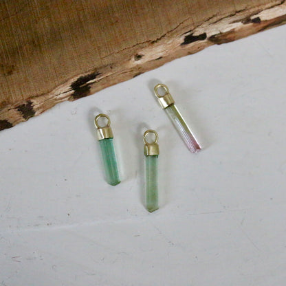 Mini ruwe watermeloen, mint, groene toermalijn charm