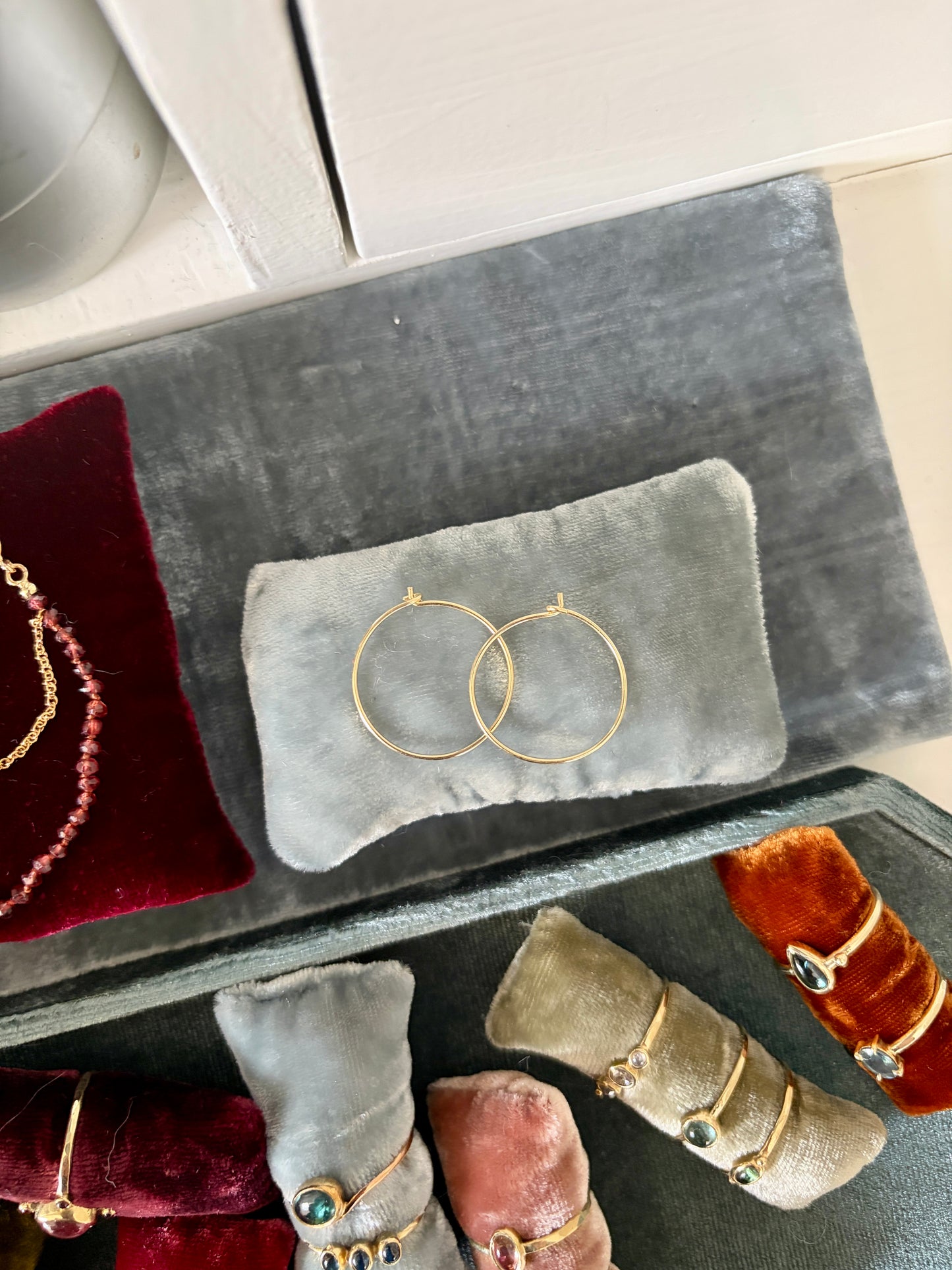 Oorringen 14k geel goud 20mm