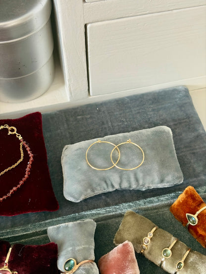 Oorringen 14k geel goud 20mm