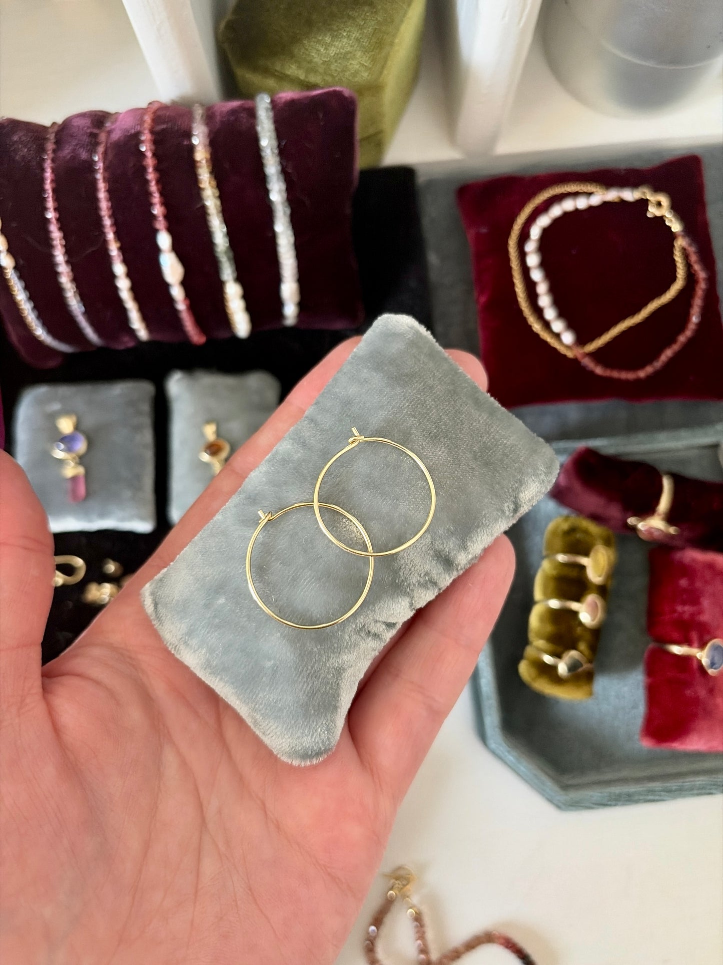 Oorringen 14k geel goud 20mm