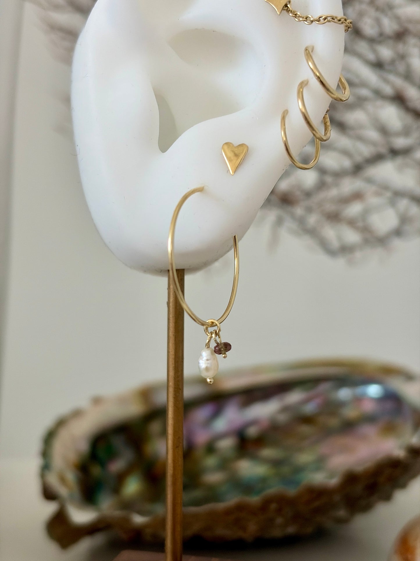 Oorringen 14k geel goud 20mm