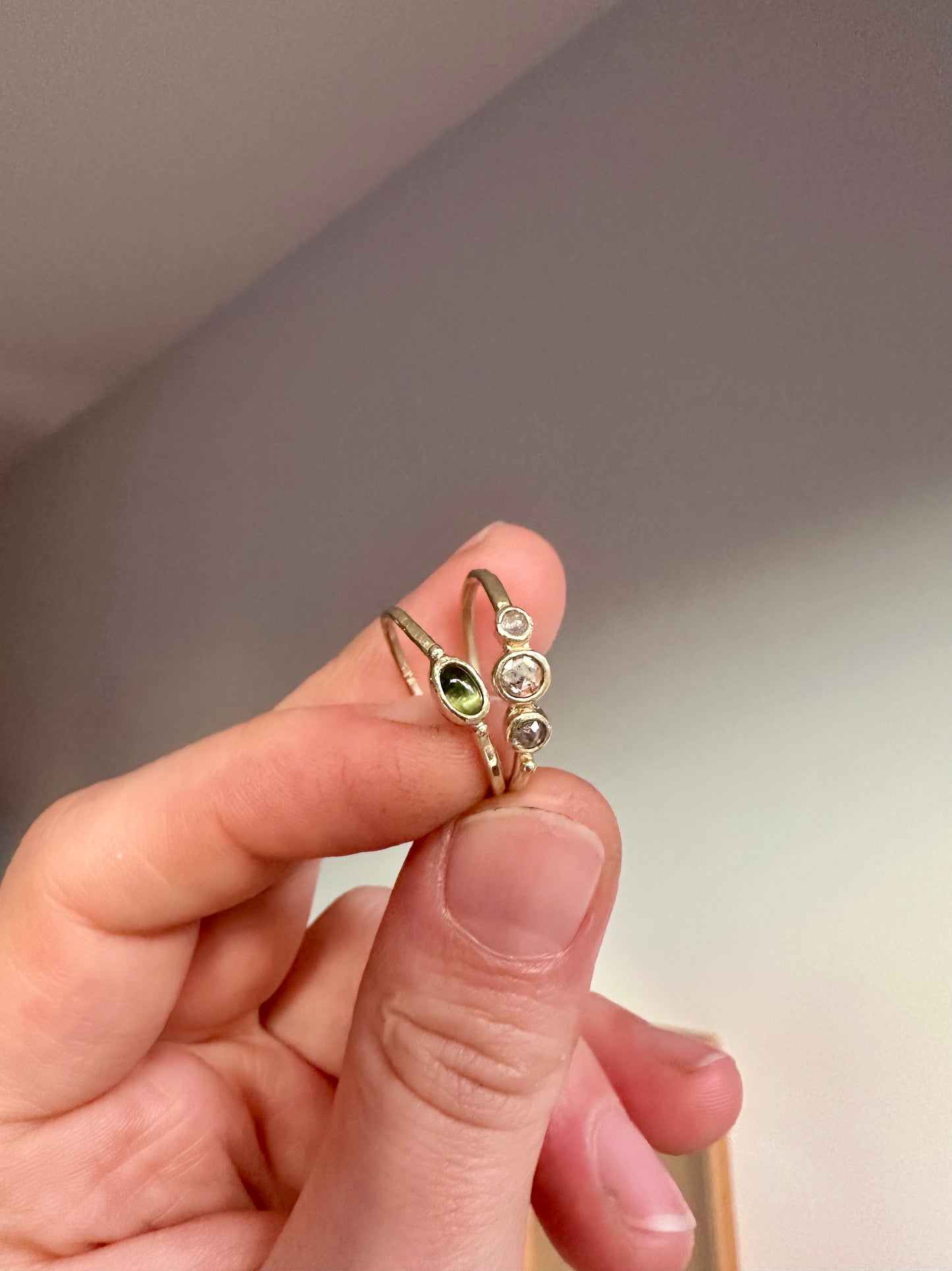 zout & peper diamanten ring