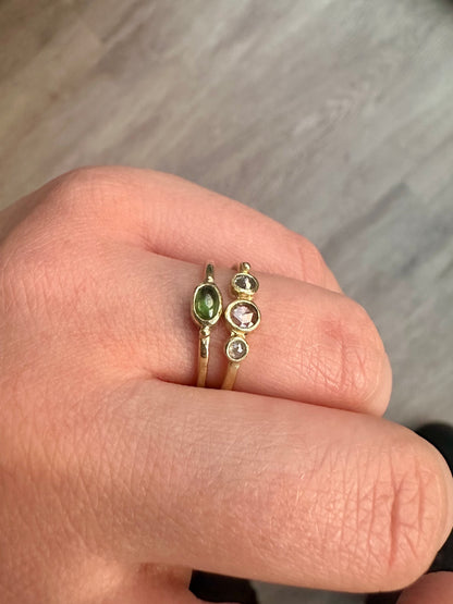 zout & peper diamanten ring