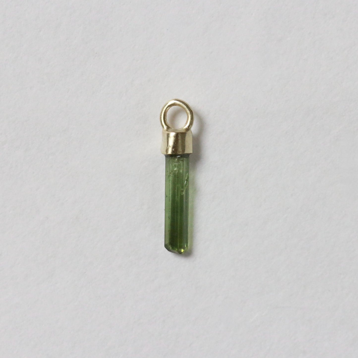 Mini ruwe groene, watermeloen & roze toermalijn charm