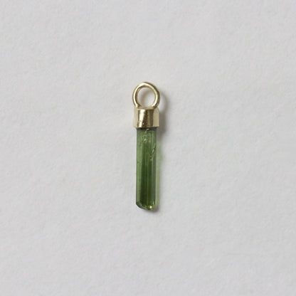Mini ruwe groene, watermeloen & roze toermalijn charm