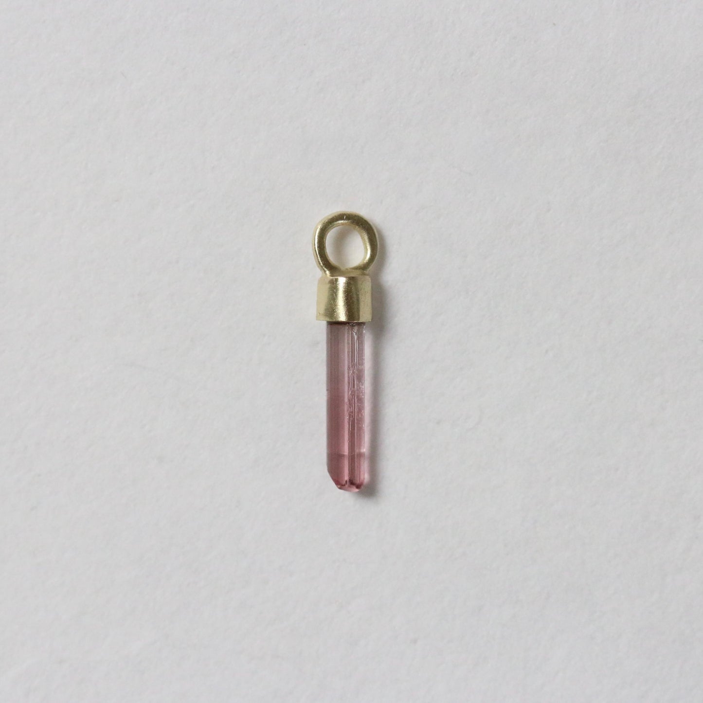 Mini ruwe groene, watermeloen & roze toermalijn charm