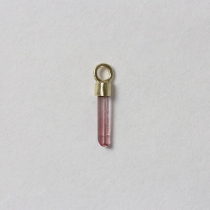Mini ruwe groene, watermeloen & roze toermalijn charm