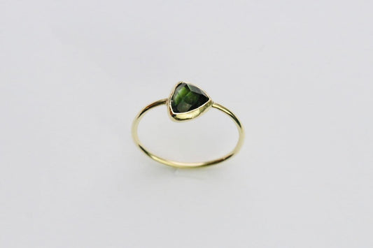 Green tourmaline ring