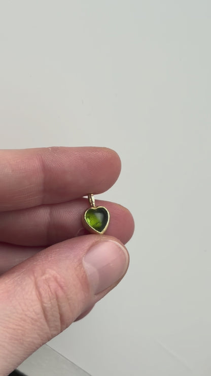 Toermalijn hartjes hanger